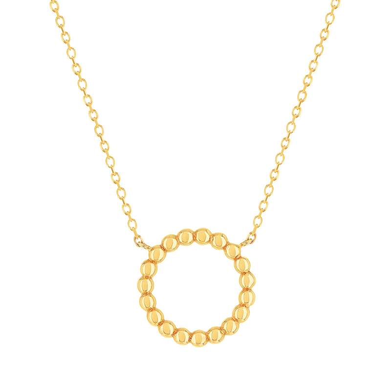 Collier or 375 jaune 44 cm - vue 1