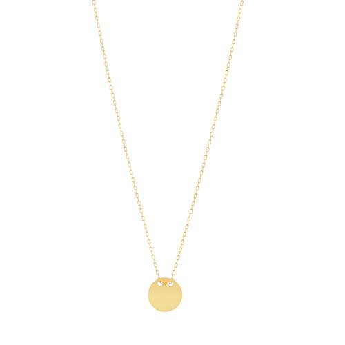 375 yellow gold long necklace 80cm