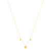 Collier or 375 jaune pampilles 43 cm - vue V2