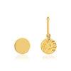 Boucles d'oreilles or 375 jaune - vue V1