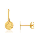 Boucles d'oreilles or 375 jaune - vue D2