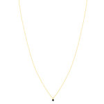 Collier or 375 jaune saphir 45cm - vue 2