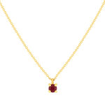 Collier or 375 jaune rubis 45 cm - vue 1
