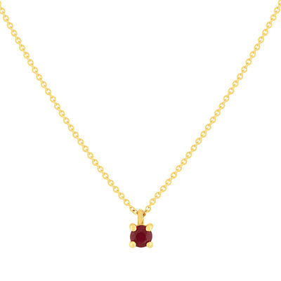 Collier or 375 jaune rubis 45 cm - vue 1