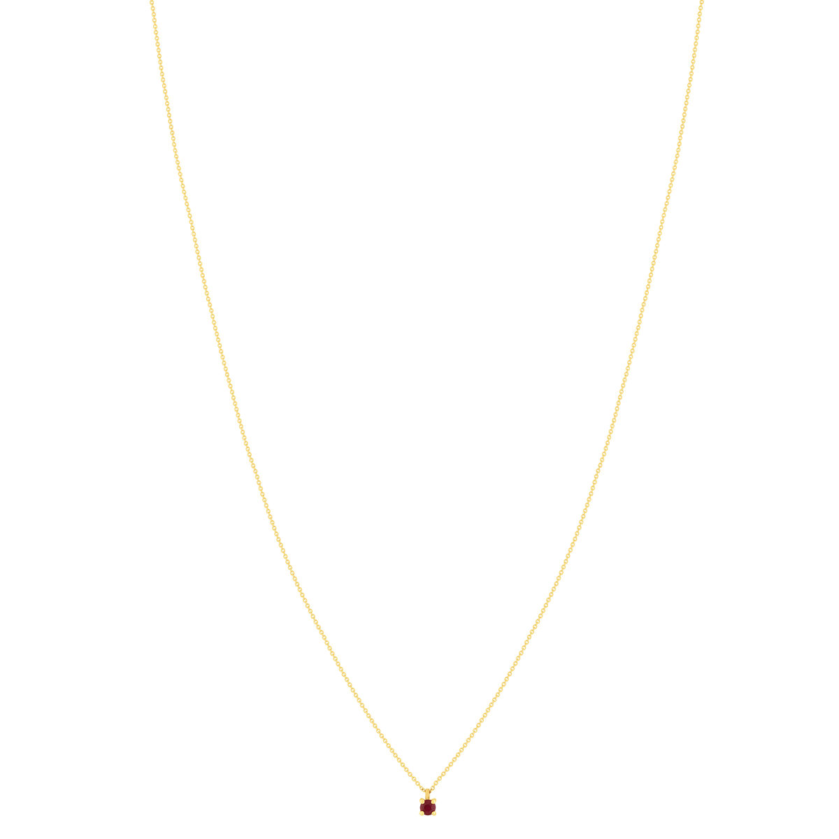 Collier or 375 jaune rubis 45 cm - vue 2