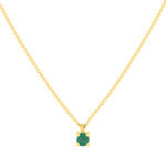 Collier or 375 jaune émeraude 45cm - vue 1