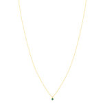 Collier or 375 jaune émeraude 45cm - vue 2