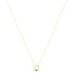 Collier or 375 jaune saphir 45cm - vue 2