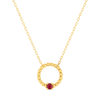 Collier or 375 jaune rubis 45 cm - vue V1