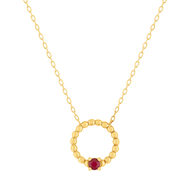 Collier or 375 jaune rubis 45 cm