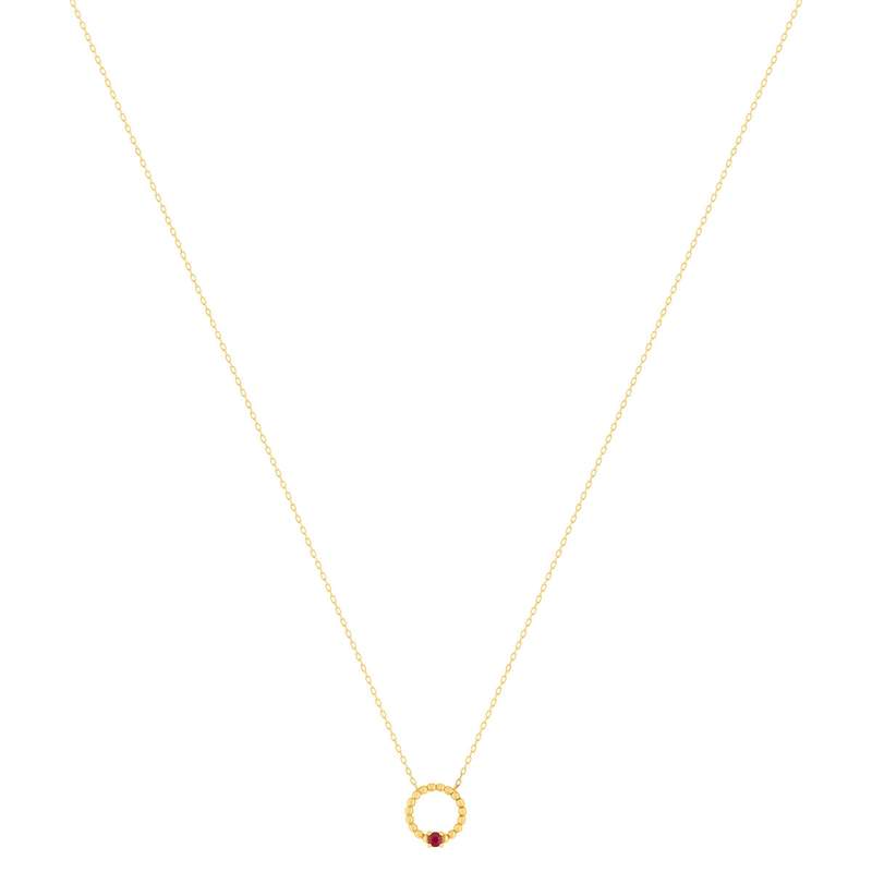 Collier or 375 jaune rubis 45 cm - vue 2