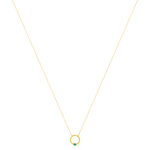 Collier or 375 jaune émeraude 45 cm - vue 2