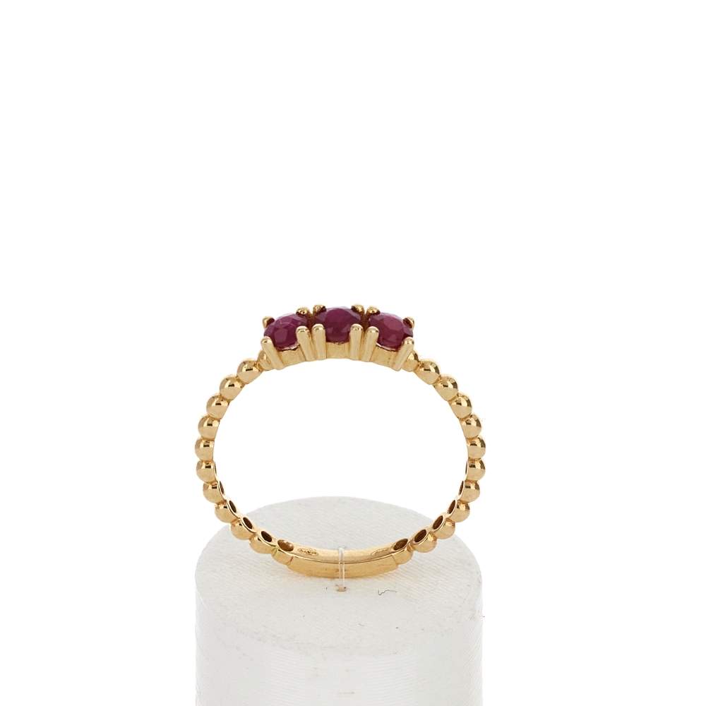 Bague or 375 jaune rubis - vue 1
