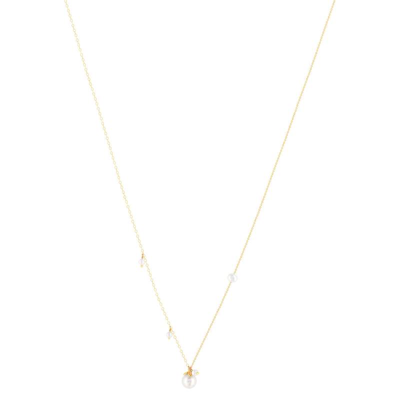 Collier or 375 jaune perle d'eau douces 45cm - vue 2