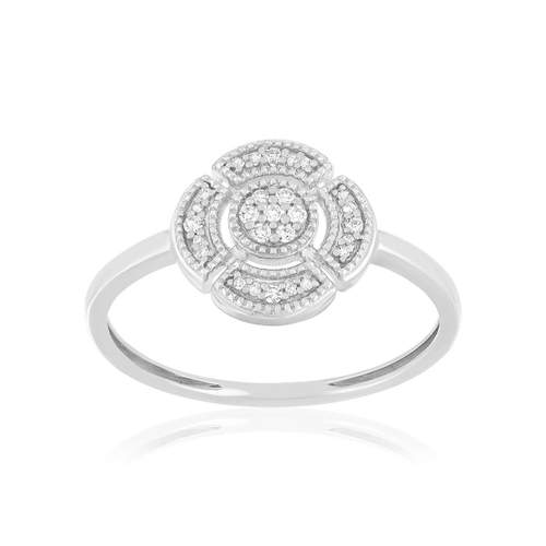 375 white gold diamond ring