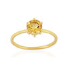 Bague or 375 jaune quartz - vue V1