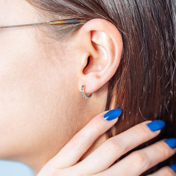 Créoles or 375 jaune topazes traitées