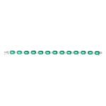 Bracelet argent 925 cristal vert et zirconias - vue 2