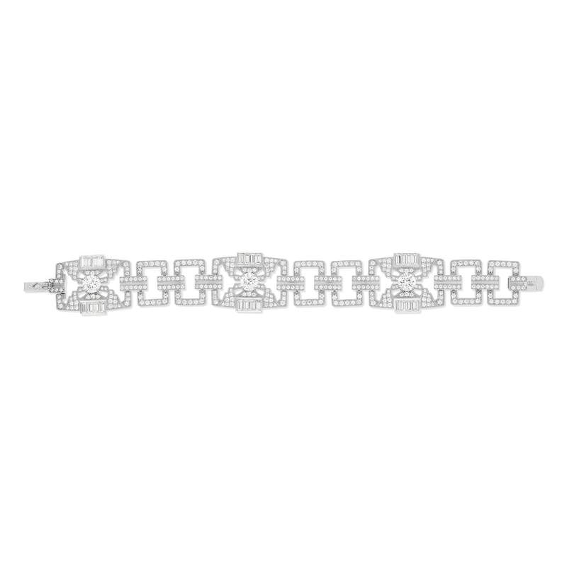 Bracelet argent 925 zirconias - vue 1
