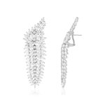 Boucles d'oreilles argent 925 et zirconias - vue 1