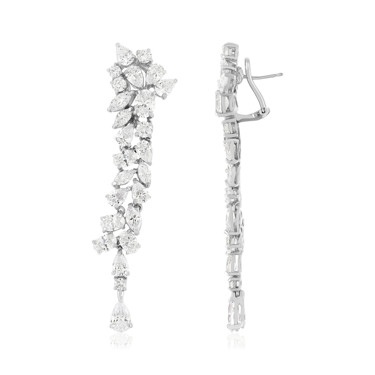 Boucles d'oreilles argent 925 et zirconias