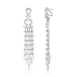 Boucles d'oreilles argent 925 et zirconias - vue 1