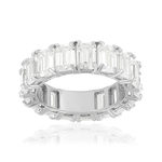 Bague argent 925 zirconias - vue 1