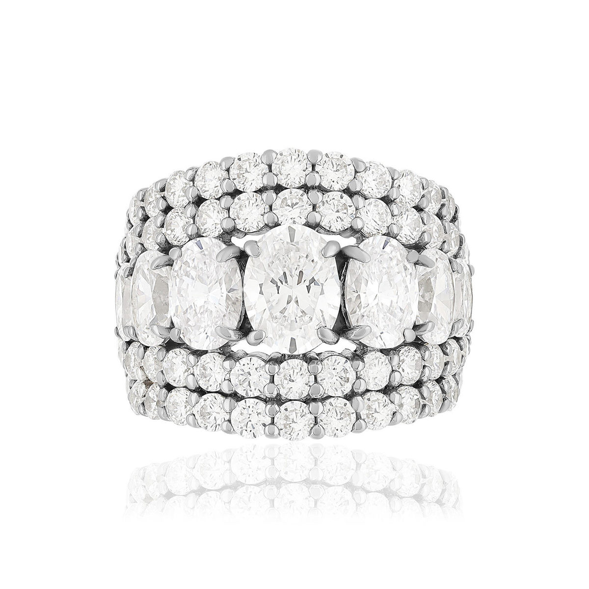 Bague argent 925 zirconias - vue 3