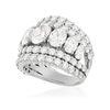 Bague argent 925 zirconias - vue VD1