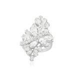 Bague argent 925 zirconias - vue 1