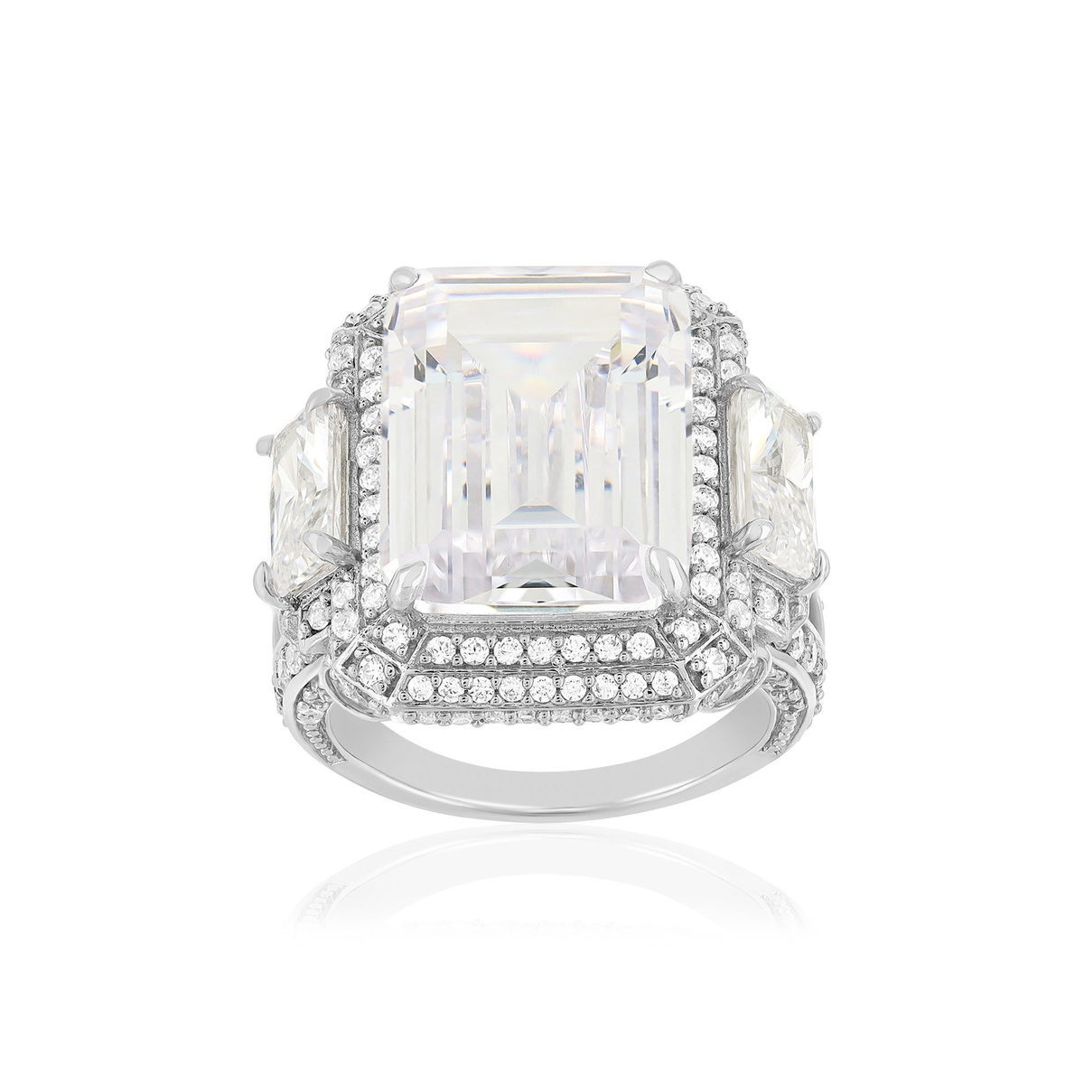 Bague argent 925 et zirconias