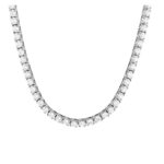 Collier argent 925 et zirconias 80cm - vue 1
