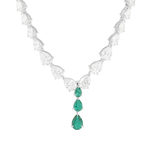 Collier argent 925 et zirconias 40cm - vue 1