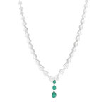 Collier argent 925 et zirconias 40cm - vue 2