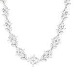 Collier argent 925 et zirconias 40cm - vue 1