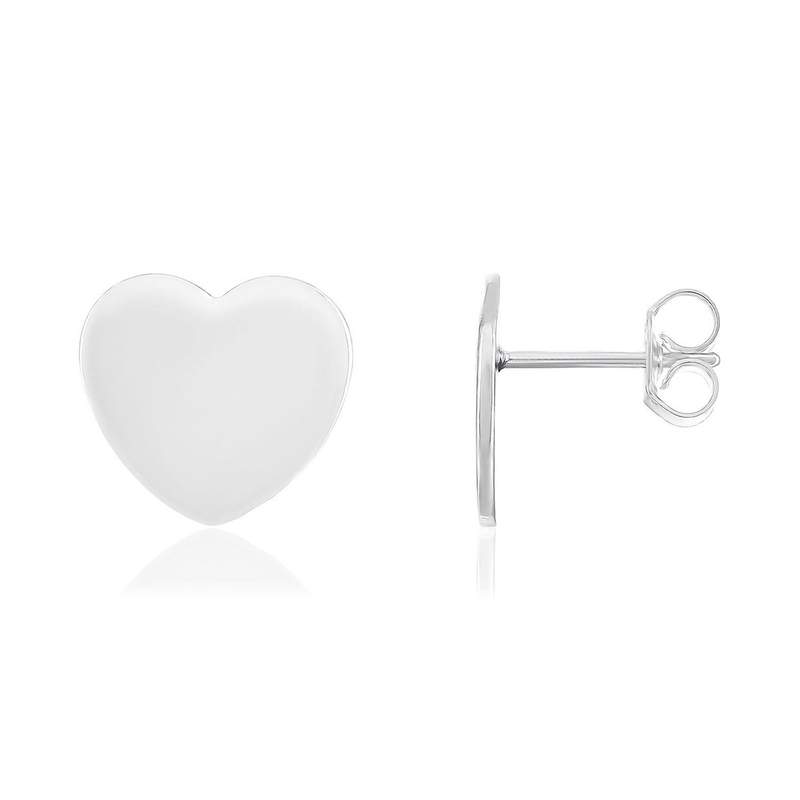 Boucles d'oreilles argent 925 coeurs - vue 1