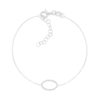 Bracelet argent 925 motif ovale - vue V1