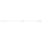 Bracelet argent 925 motif ovale - vue 2