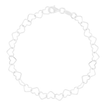 Bracelet argent 925 coeurs