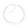 Bracelet argent 925 motifs coeurs - vue V1