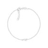 Bracelet argent 925 coeurs - vue V1