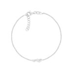 Bracelet argent 925 coeurs - vue 1
