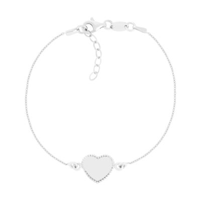 Bracelet argent 925 coeur