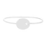 Bracelet argent 925 jonc 65mm - vue 1