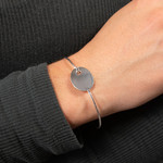 Bracelet argent 925 jonc 65mm - vue porté 1