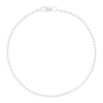 Bracelet argent 925 maille boule 21 cm - vue 1