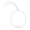 Bracelet argent 925 motif infini 20 cm - vue V1
