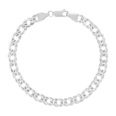 Bracelet argent 925 maille fantaisie 19 cm - vue 1