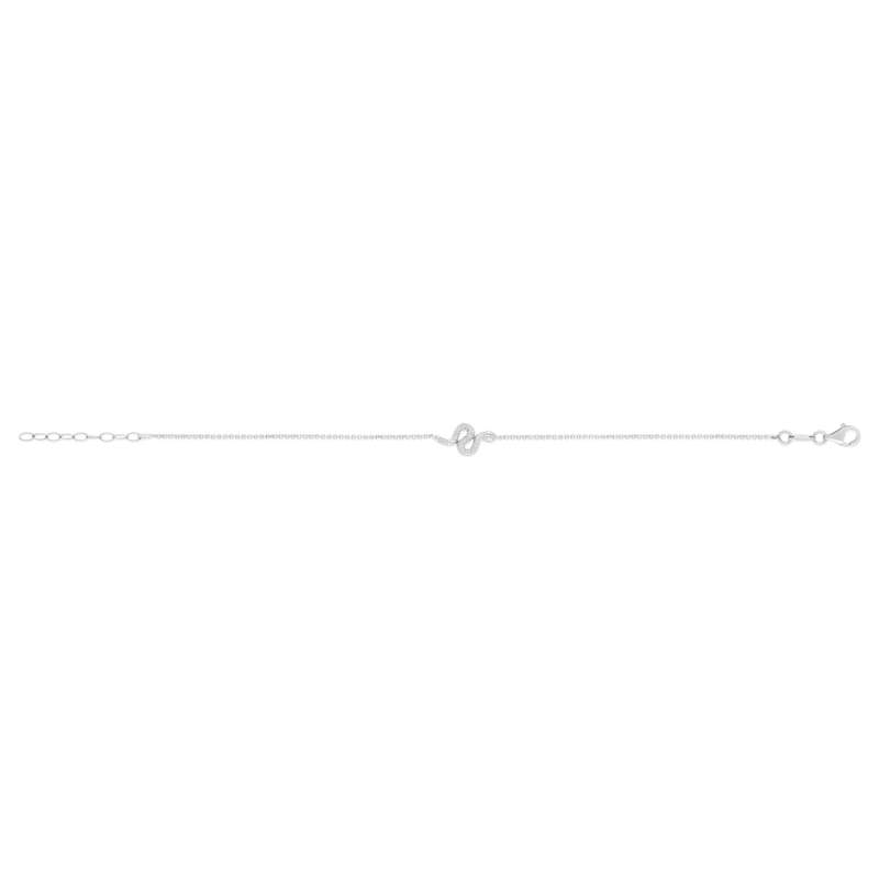 Bracelet argent 925 motif serpent 21 cm - vue 2