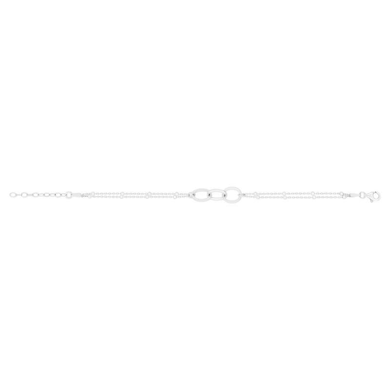 Bracelet argent 925 fantaisie 19 cm - vue 2